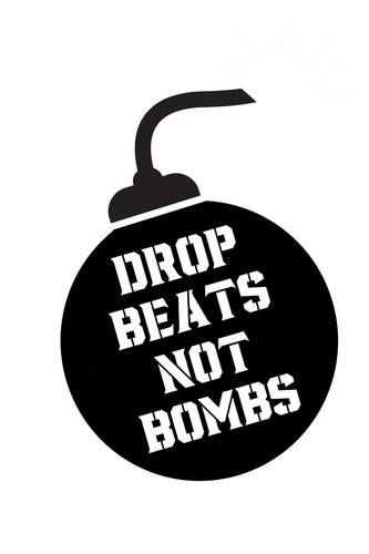 Adesivo drop beats - beats, not