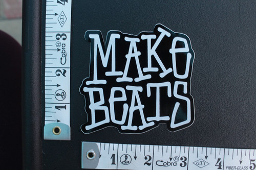 Adesivo skateboard make beats - make,