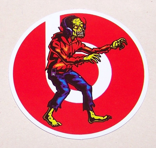 Zombies adesivo die - die, cut