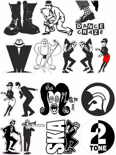 X16 ska vinyl stickers - x16,