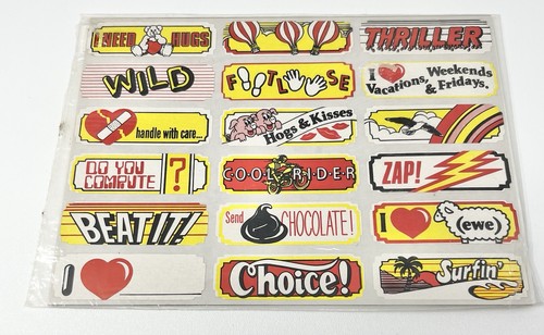 Foglio adesivi vintage anni - vintage,