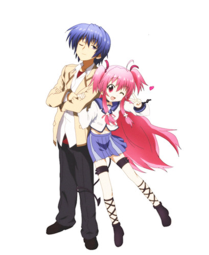 Adesivo yui hinata angel - adesivo, e